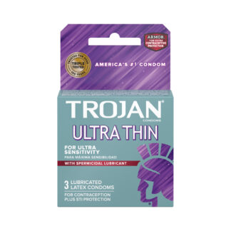 Trojan Ultra Thin Armor Spermicidal 3Pk