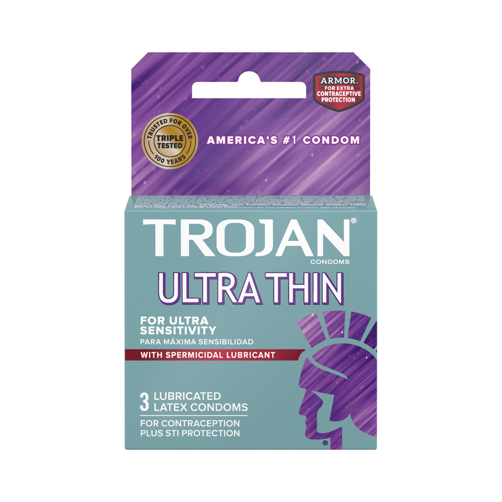 Trojan Ultra Thin Armor Spermicidal 3Pk