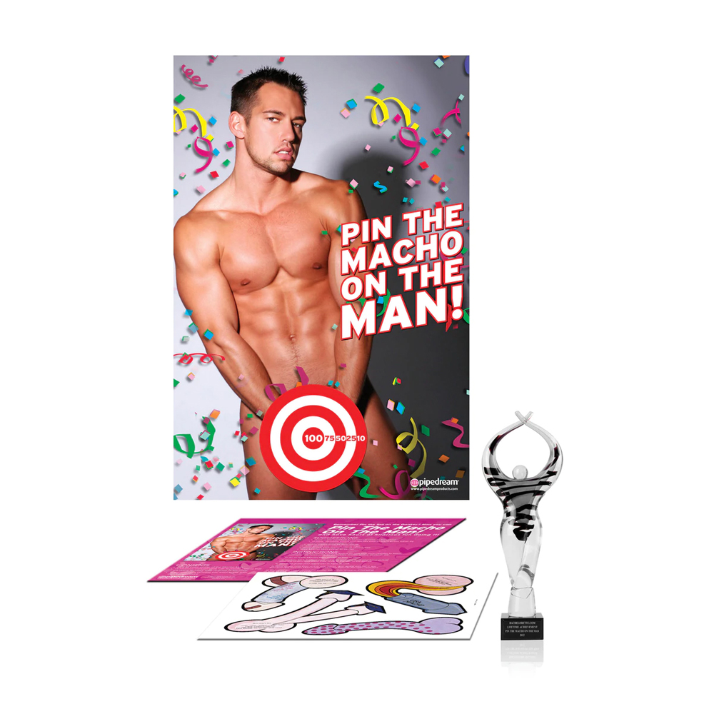 Bachelorette Party Favors Pin The Macho On The Man