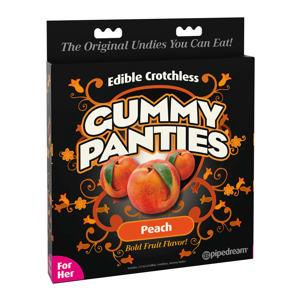 Edible Crotchless Gummy Panties Peach