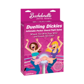 Bachelorette Party Favors Dueling Dickies Inflatable Pecker Sword Fight Pink