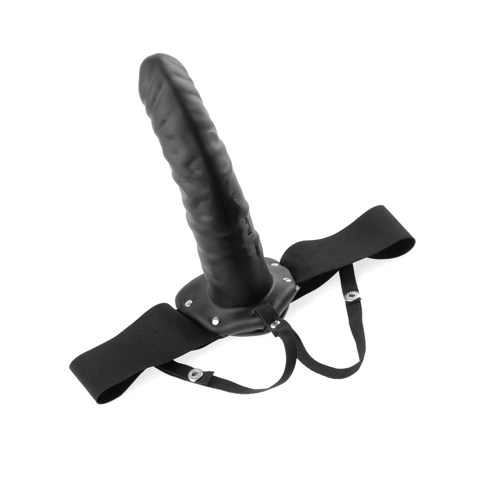 Fetish Fantasy Series 8" Hollow Strap-On Black - Image 2