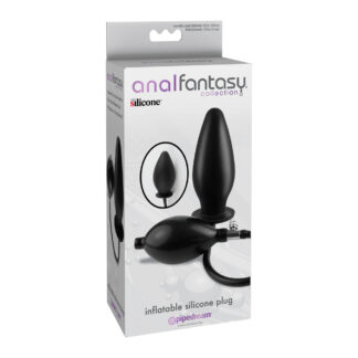 Anal Fantasy Collection Inflatable Silicone Plug Black