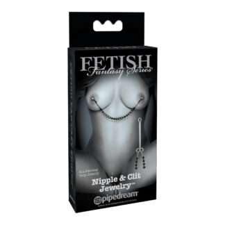 Fetish Fantasy Limited Edition Nipple & Clit Jewelry Black
