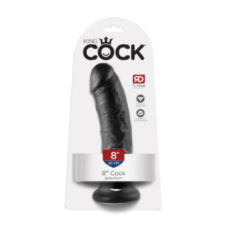 King Cock 8" Cock Black