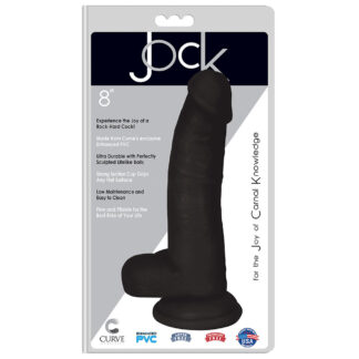 Jock 8" Dong With Balls Midnight