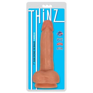 Thinz 7" Slim Dong W/Balls Vanilla