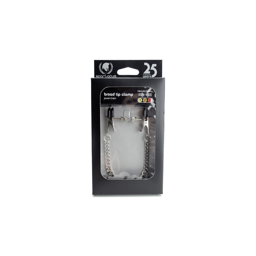 Broad Tip Clamp & Jewel Chain - Adj.