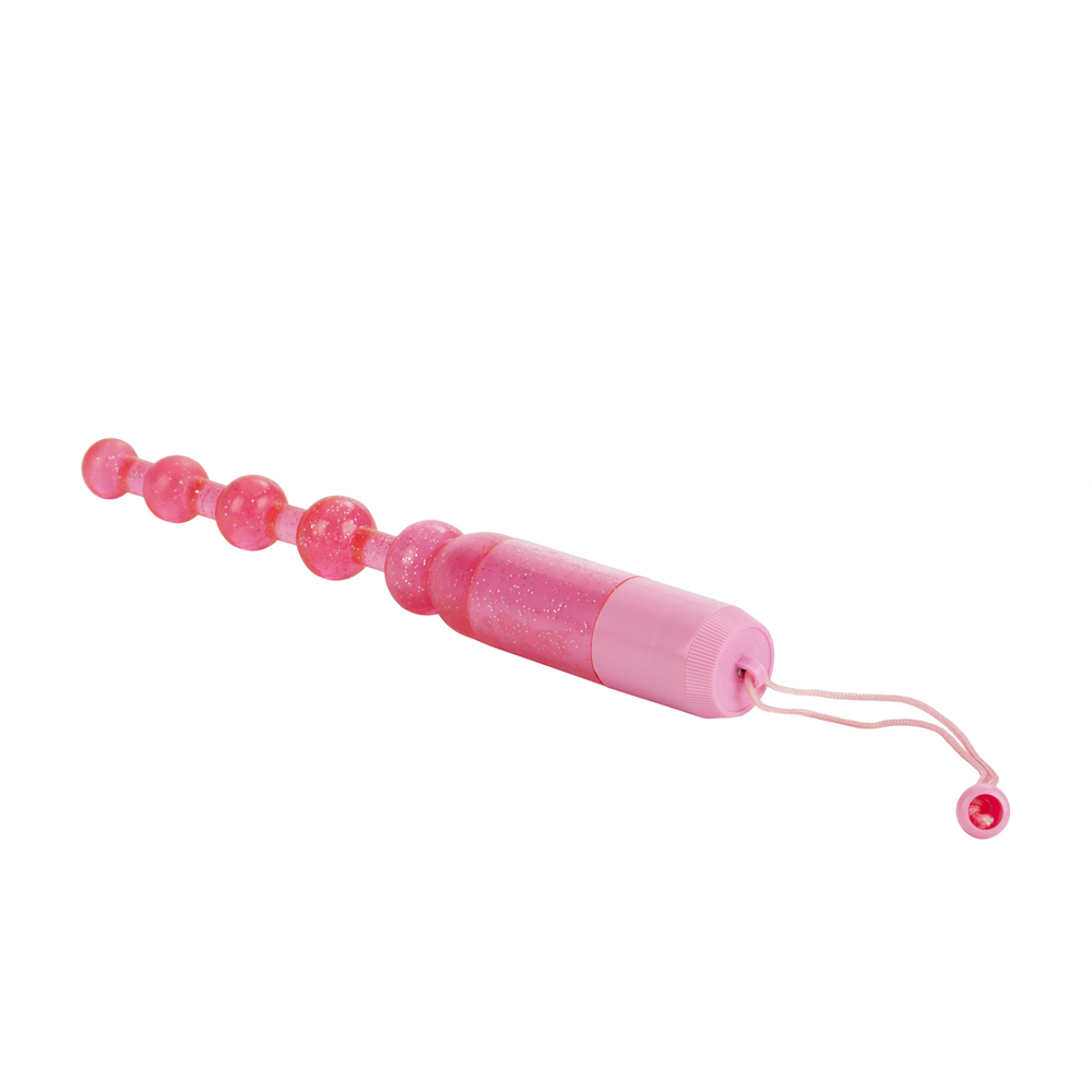Waterproof Vibrating Pleasure Beads Pink - Image 3