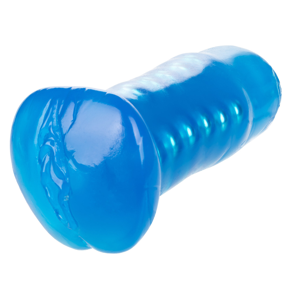 Basic Essentials Beaded Masturbator Blue - Image 2