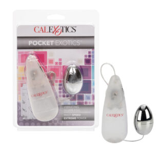 Pocket Exotics Vibrating Silver Egg Silver