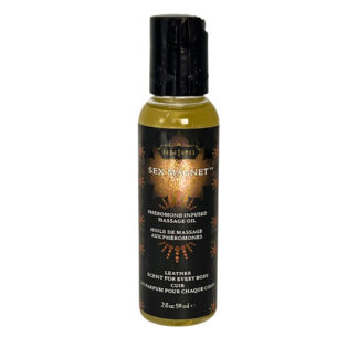 Sex Magnet Leather Massage Oil 2 oz.