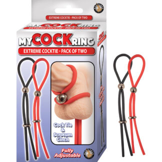 My Cockring Extreme Cocktie 2Pk Black/Red