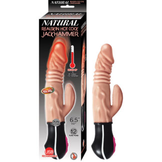 Natural Realskin Hot Cock Jackhammer White