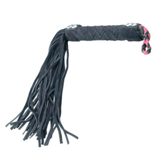 15" Leather Flogger Black