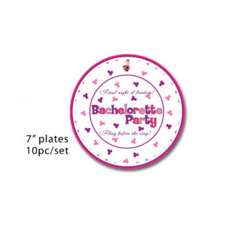 Bachelorette 7" Plates 10 Pcs