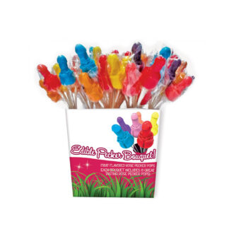 Pecker Candy Bouquet 72Pc Pail Display