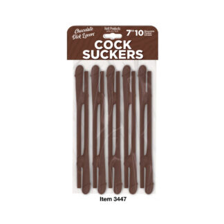 Cock Suckers Pecker Straws Chocolate Lovers 10Pk