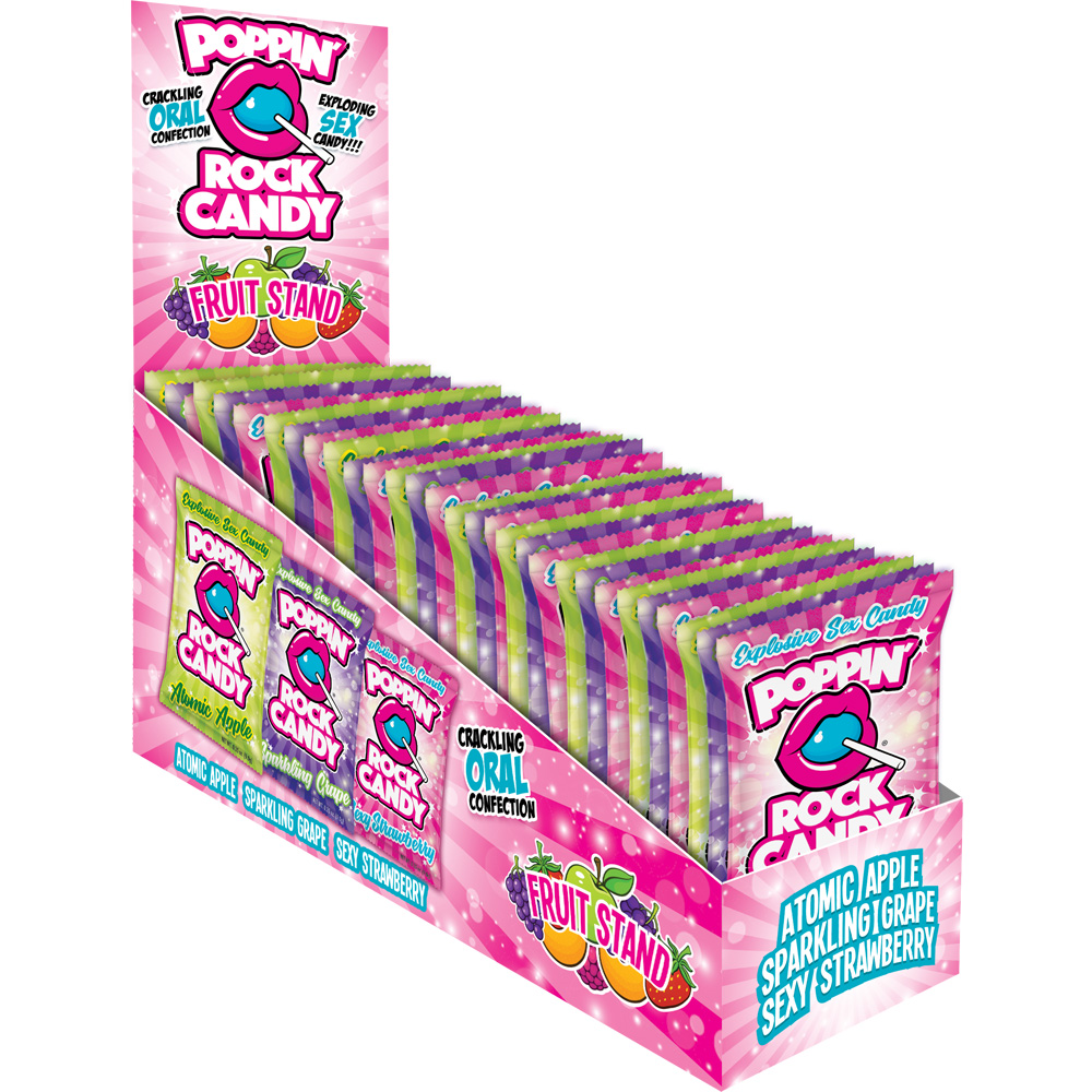 Popping Rock Fruits Stand 36Ct Display